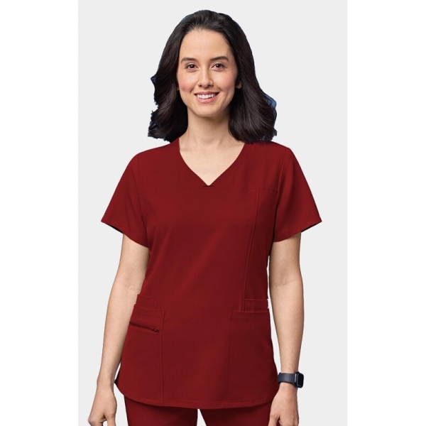 Bluza uniforma medicala, Wink Thrive, 6322, Culoare: BURG, Marime: L, 