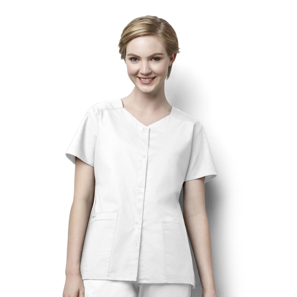 Bluza uniforma medicala, WORK, 200, Culoare: White, Marime: 2XS, 
