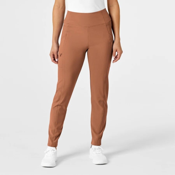 Pantaloni uniforma medicala, Wink Renew, 5134, Culoare: CLAY, Marime: XS, 