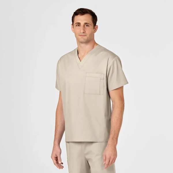 Bluza uniforma medicala, unisex, Wink Work, 100, Culoare: Khaki, Marime: 2XS, , 5 image