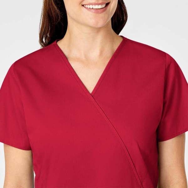 Bluza uniforma medicala, WinkWork, 102-REDT, Culoare: Red, Marime: 2XS, , 4 image