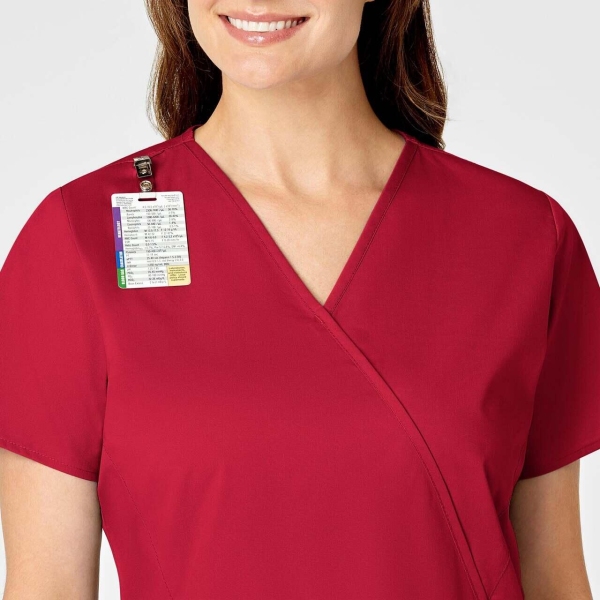 Bluza uniforma medicala, WinkWork, 102-REDT, Culoare: Red, Marime: 2XS, , 5 image