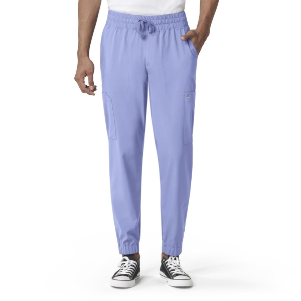 Pantaloni uniforma medicala, W123, 5655, Culoare: Ceil, Marime: L lung, 