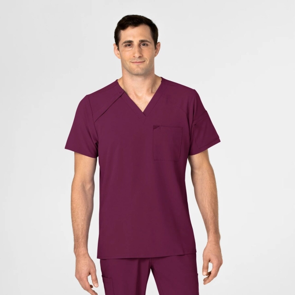 Bluza uniforma medicala, Wink Renew, 6034, Culoare: Wine, Marime: L, 