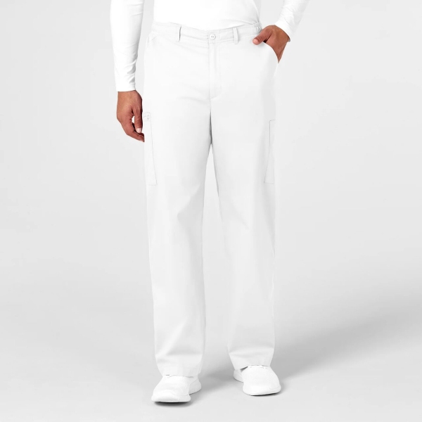 Pantaloni uniforma medicala, WinkWORK, 503A, Culoare: White, Marime: XL, 