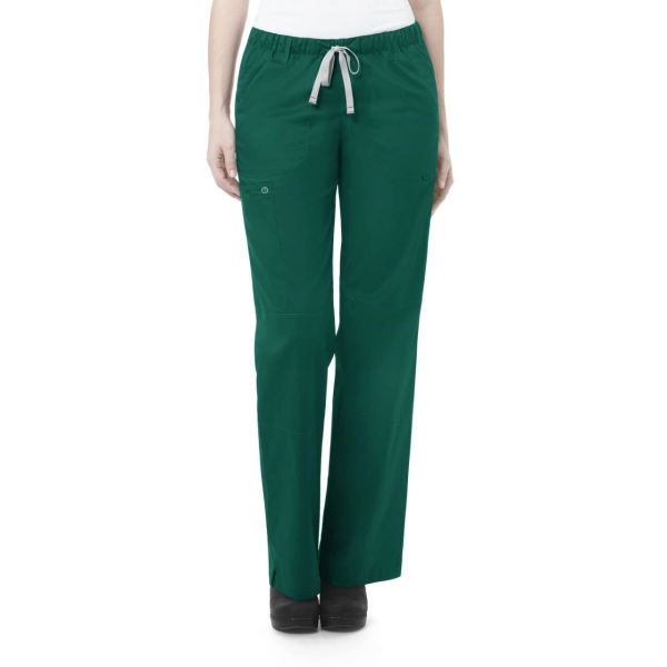 Pantaloni uniforma medicala, Wink Work, 504 T, Culoare: Hunter, Marime: L lung, 