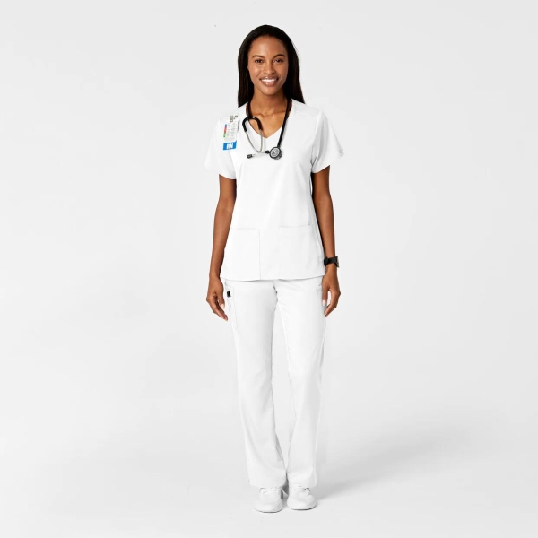 Pantaloni uniforma medicala, Wink PRO, 5319, Culoare: White, Marime: 2XS, 