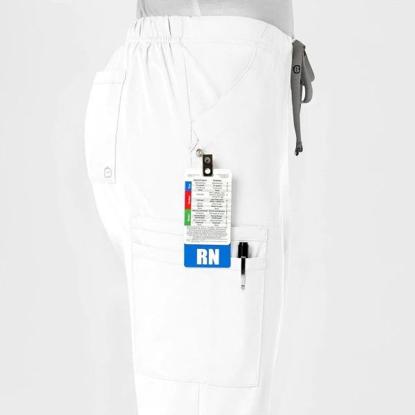 Pantaloni uniforma medicala, Wink PRO, 5319, Culoare: White, Marime: 2XS, , 4 image