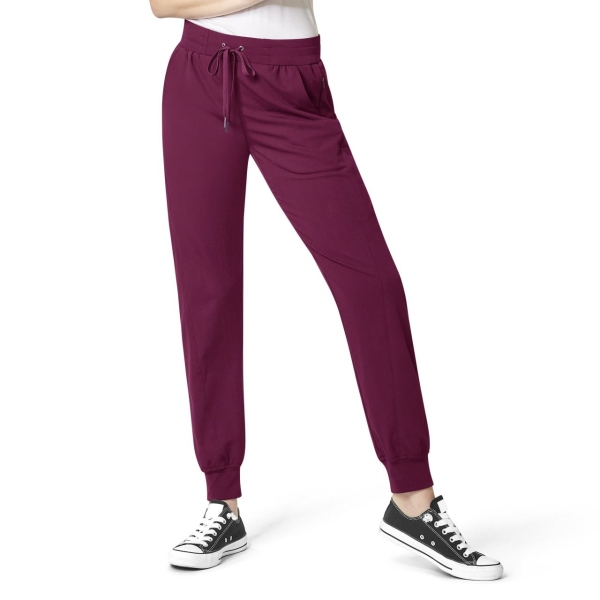 Pantaloni uniforma medicala, Wink Aero, 5329, Culoare: Wine, Marime: XS, 
