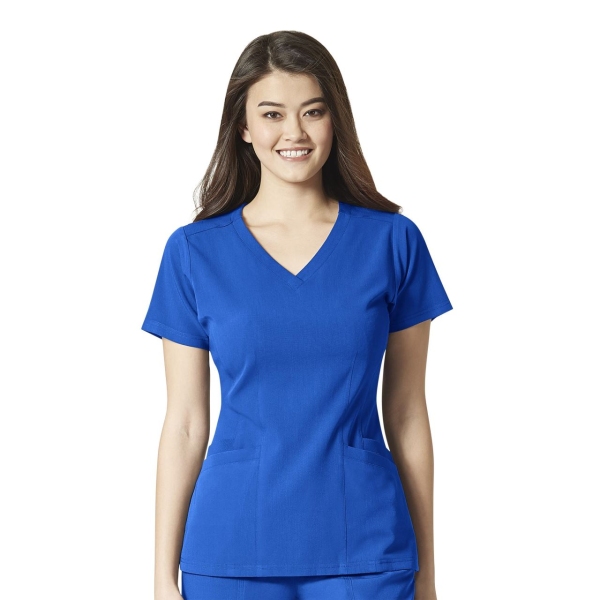Bluza uniforma medicala, WinkAero, 6129, Culoare: Royal Blue, Marime: 2XS, 