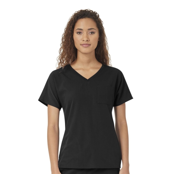 Bluza uniforma medicala, Wink Aero, 6329, Culoare: Black, Marime: XS, 