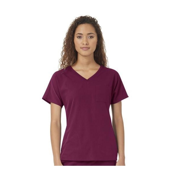 Bluza uniforma medicala, Wink Aero, 6329, Culoare: Wine, Marime: 2XS, 