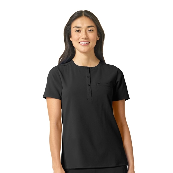 Bluza uniforma medicala, Wink Renew, 6434, Culoare: Black, Marime: S, 