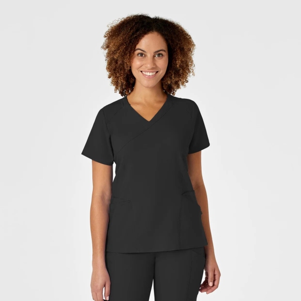 Bluza uniforma medicala, Wink W123, 6455, Culoare: Black, Marime: XS, 