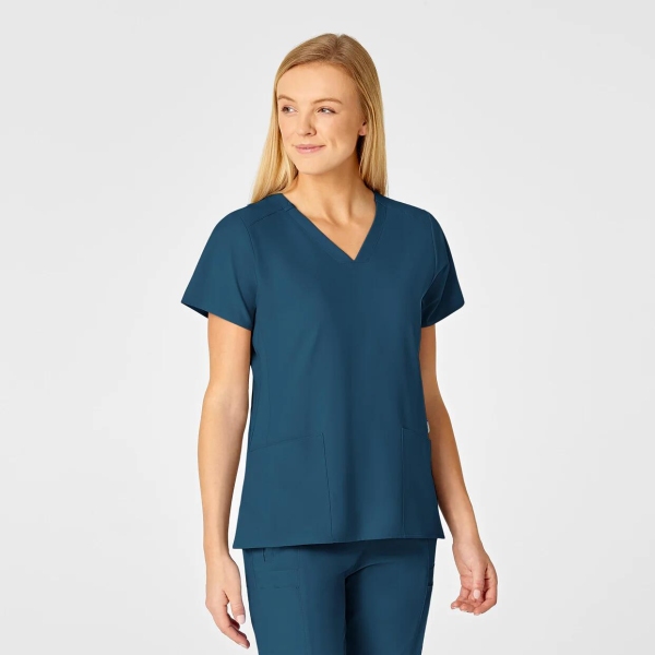 Bluza uniforma medicala, W123, 6555, Culoare: Caribbean Blue, Marime: S, , 2 image