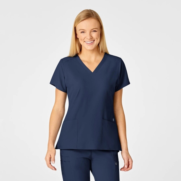 Bluza uniforma medicala, W123, 6555, Culoare: Navy, Marime: L, 
