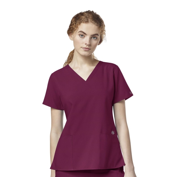 Bluza uniforma medicala, W123, 6555, Culoare: Wine, Marime: S, 