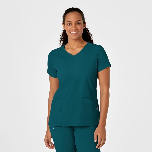 Bluza uniforma medicala, W123, 6755, Culoare: Caribbean Blue, Marime: M, 
