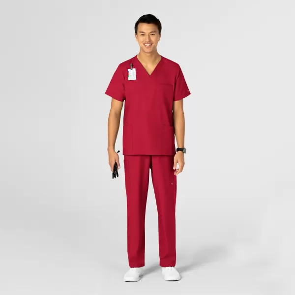 Bluza uniforma medicala, unisex, W123, 6855, Culoare: Red, Marime: S, , 4 image Bluza uniforma medicala, unisex, W123, 6855, Culoare: Red, Marime: S, , 4 image