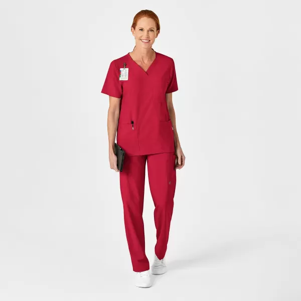 Bluza uniforma medicala, unisex, W123, 6855, Culoare: Red, Marime: S, , 3 image Bluza uniforma medicala, unisex, W123, 6855, Culoare: Red, Marime: S, , 3 image