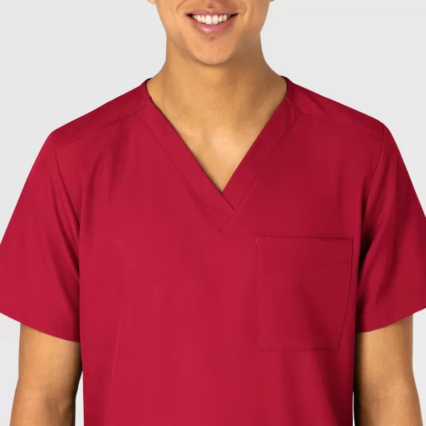 Bluza uniforma medicala, unisex, W123, 6855, Culoare: Red, Marime: S, , 6 image Bluza uniforma medicala, unisex, W123, 6855, Culoare: Red, Marime: S, , 6 image