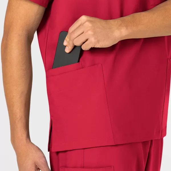 Bluza uniforma medicala, unisex, W123, 6855, Culoare: Red, Marime: S, , 8 image Bluza uniforma medicala, unisex, W123, 6855, Culoare: Red, Marime: S, , 8 image