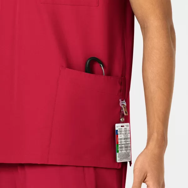 Bluza uniforma medicala, unisex, W123, 6855, Culoare: Red, Marime: S, , 9 image Bluza uniforma medicala, unisex, W123, 6855, Culoare: Red, Marime: S, , 9 image
