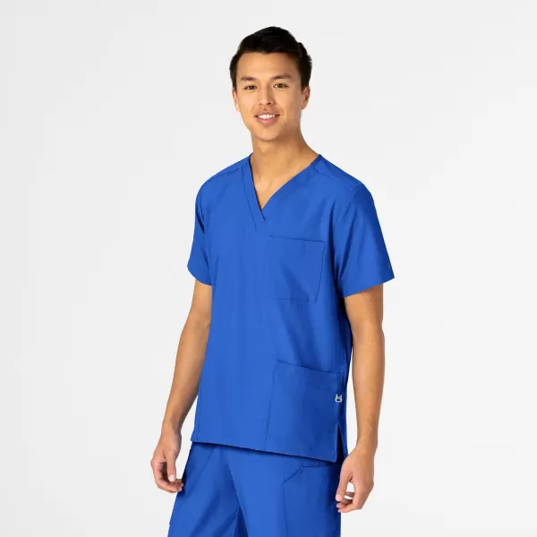 Bluza uniforma medicala, unisex, W123, 6855, Culoare: Royal Blue, Marime: L, , 4 image Bluza uniforma medicala, unisex, W123, 6855, Culoare: Royal Blue, Marime: L, , 4 image