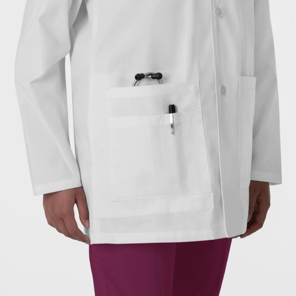 Halat medical unisex, Wink, 7602, Culoare: White, Marime: XS, , 6 image Halat medical unisex, Wink, 7602, Culoare: White, Marime: XS, , 6 image