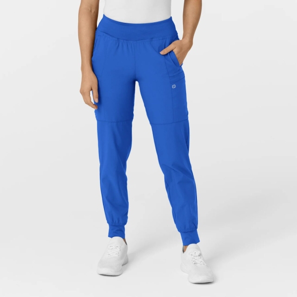 Pantaloni uniforma medicala, W123, 5555, Culoare: Royal Blue, Marime: S, 