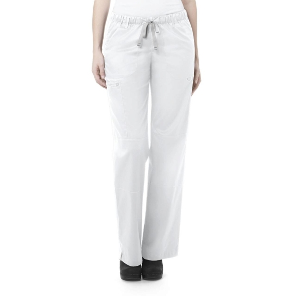 Pantaloni uniforma medicala, Wink Work, 504 T, Culoare: White, Marime: M, 