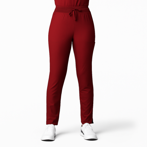 Pantaloni uniforma medicala, Wink Thrive, 5222, Culoare: BURG, Marime: L, 