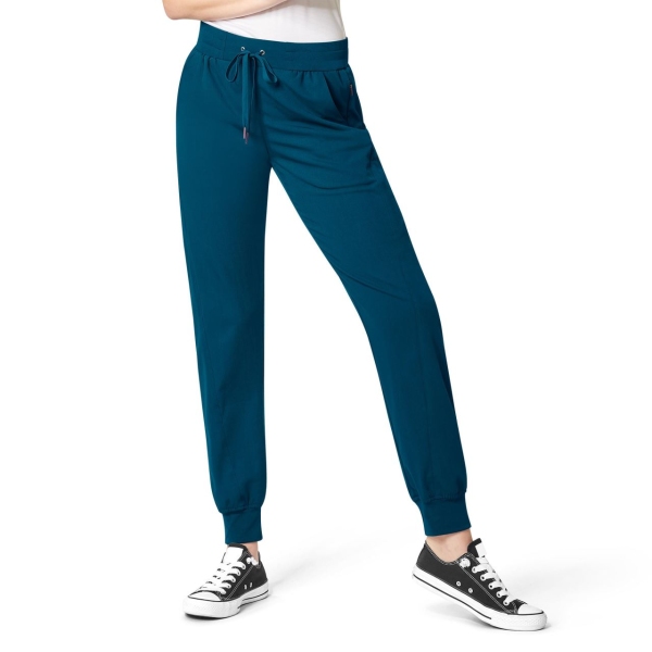 Pantaloni uniforma medicala, Wink Aero, 5329, Culoare: Caribbean Blue, Marime: S lung, 