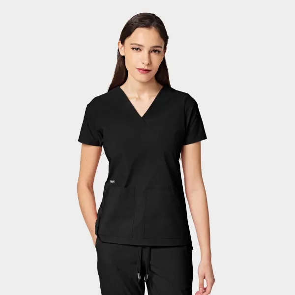 Bluza uniforma medicala, PARKLEY CRESSY ABC, 1001, Culoare: Black, Marime: 2XS, 