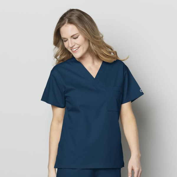 Bluza uniforma medicala, unisex, Wink Work, 100, Culoare: Caribbean Blue, Marime: XS, 