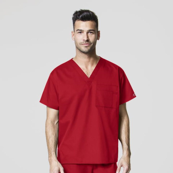 Bluza uniforma medicala, unisex, Wink Work, 100, Culoare: Red, Marime: XS, , 2 image