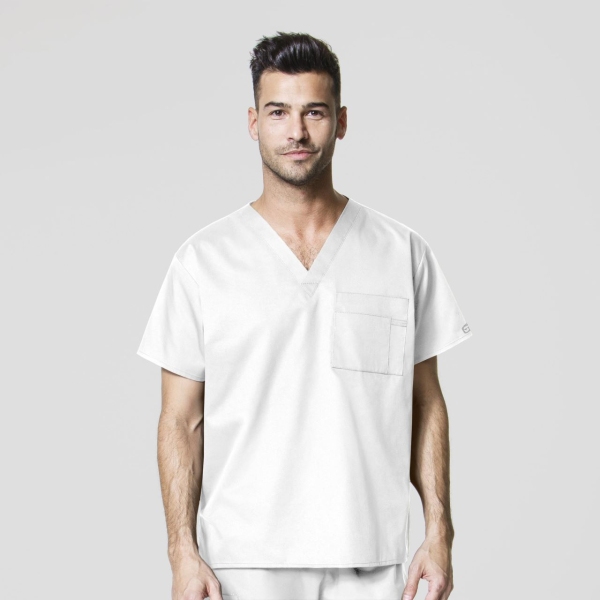 Bluza uniforma medicala, unisex, Wink Work, 100, Culoare: White, Marime: L, , 2 image