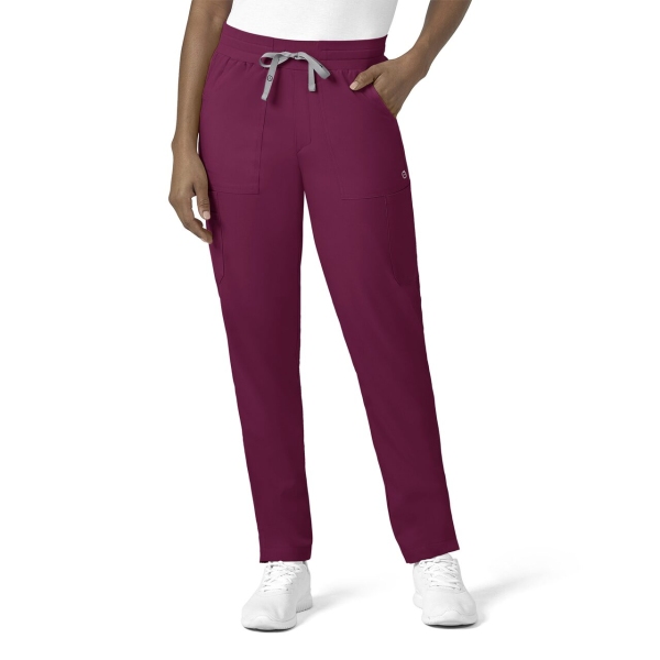 Pantaloni uniforma medicala, Wink PRO, 5519, Culoare: Wine, Marime: 2XS, 