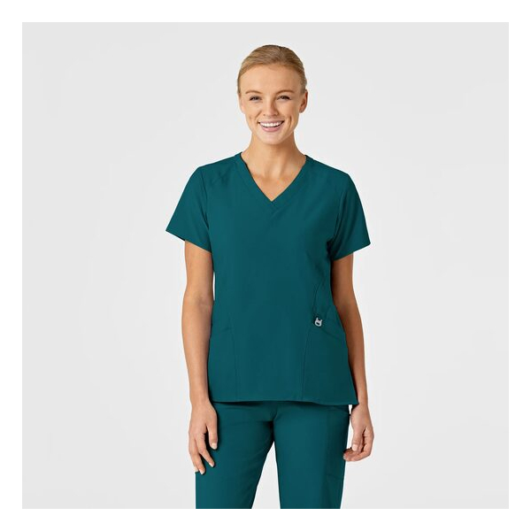 Bluza uniforma medicala, Wink W123, 6155, Culoare: Caribbean Blue, Marime: 1X, 