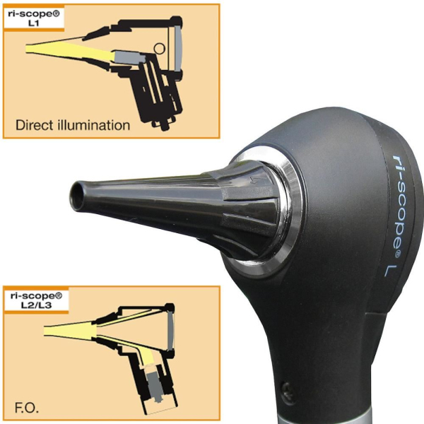 Otoscop Riester ri-scope® L2 XL Xenon 2,5 V cu Maner tip AA  3706, , 3 image