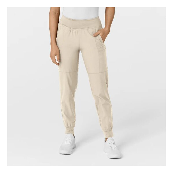 Pantaloni uniforma medicala, W123, 5555, Culoare: Khaki, Marime: XS, 