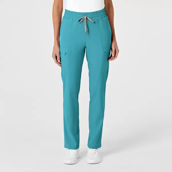Pantaloni uniforma medicala, Wink Renew, 5334, Culoare: Teal, Marime: L lung, 
