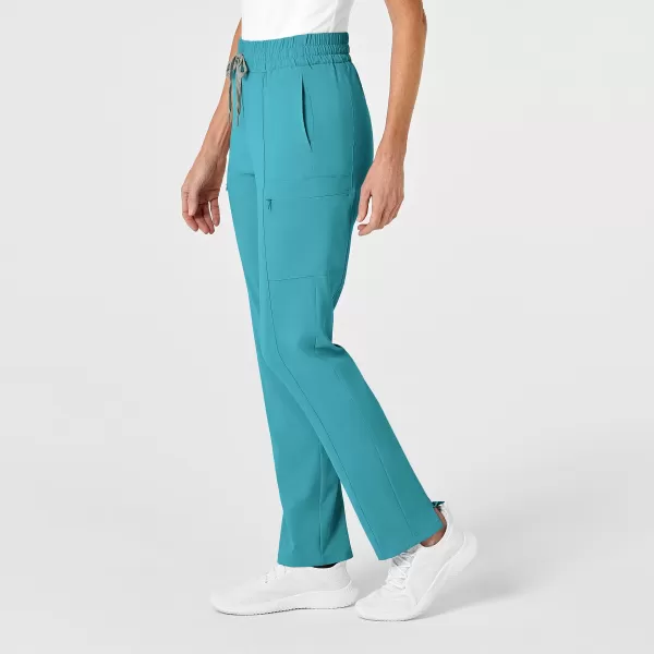 Pantaloni uniforma medicala, Wink Renew, 5334, Culoare: Teal, Marime: L lung, , 3 image
