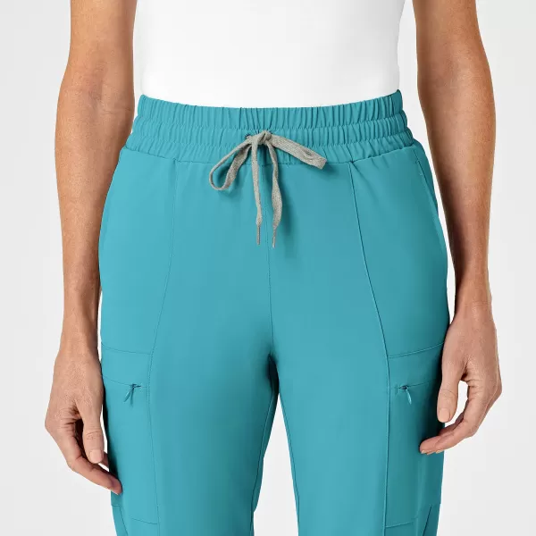 Pantaloni uniforma medicala, Wink Renew, 5334, Culoare: Teal, Marime: L lung, , 4 image