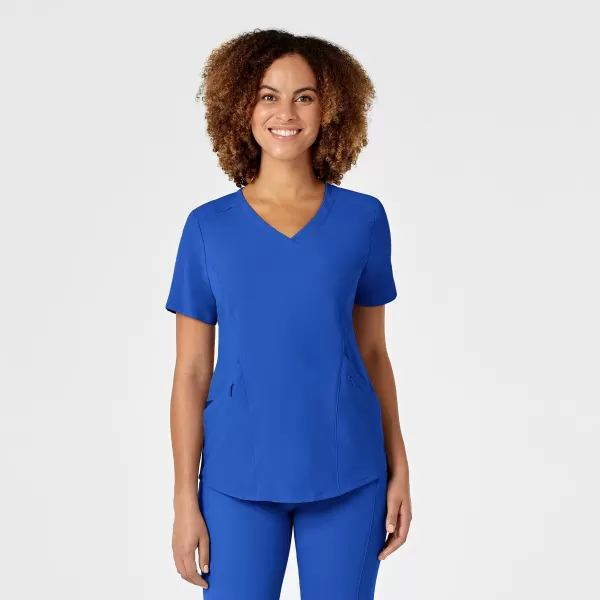 Bluza uniforma medicala, Wink Renew, 6134, Culoare: Royal Blue, Marime: XL, 