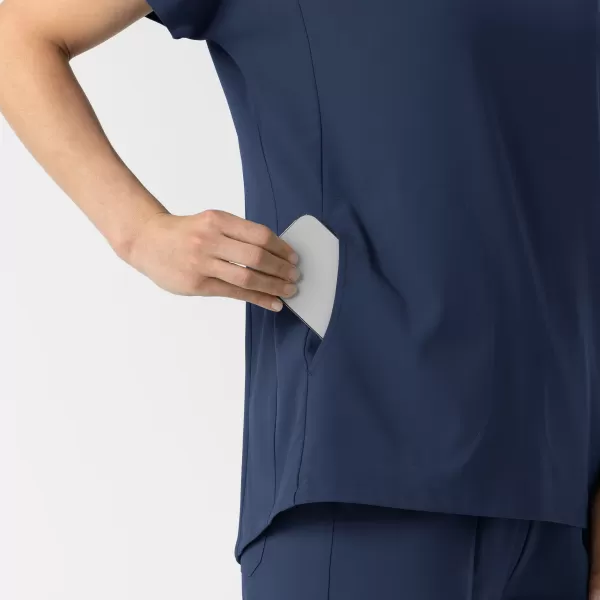 Bluza uniforma medicala , Wink Renew, 6154, Culoare: Navy, Marime: XS, , 7 image