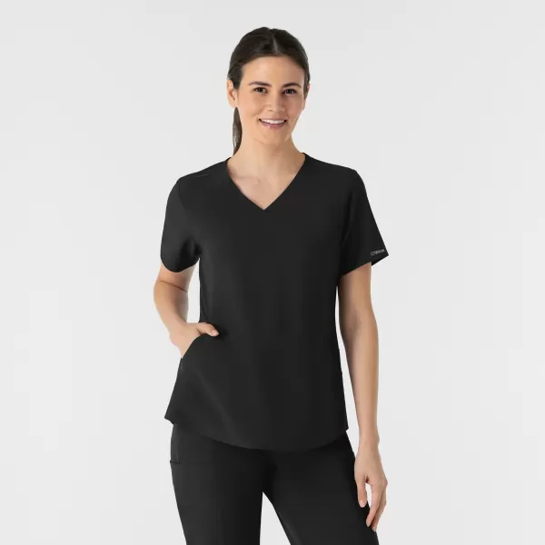 Bluza uniforma medicala, Wink Renew, 6254, Culoare: Black, Marime: 1X, 