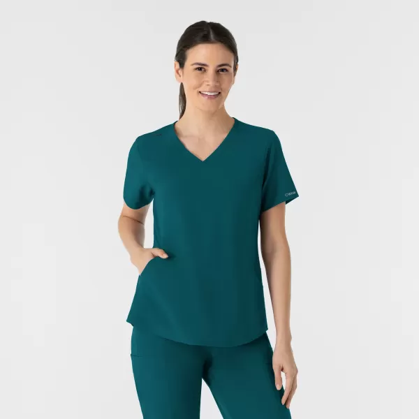Bluza uniforma medicala, Wink Renew, 6254, Culoare: Caribbean Blue, Marime: L, 