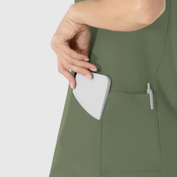 Bluza uniforma medicala, Wink Renew, 6254, Culoare: Olive, Marime: XS, , 4 image