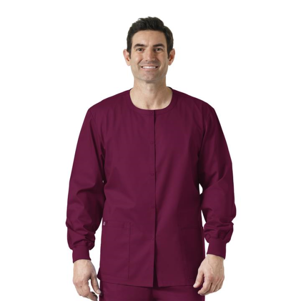Jacheta uniforma medicala, unisex, Wink Work, 800, Culoare: Wine, Marime: S, , 2 image